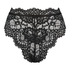 Slip brésilien jambe haute Marilyn, Noir