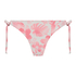 Hoog uitgesneden bikinibroekje Tropical, Wit