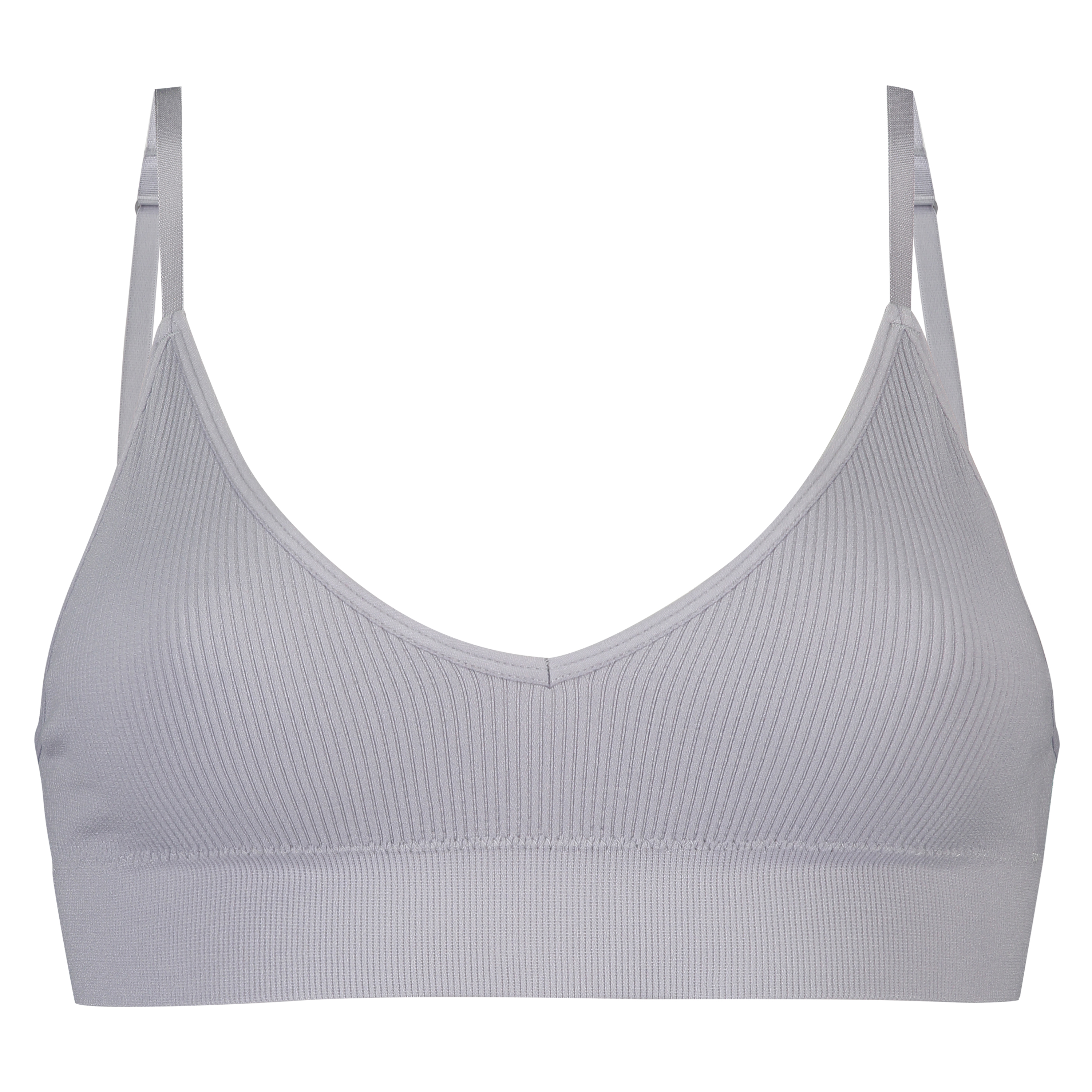 Brassière sans couture, Gris, main