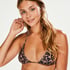 Triangle bikinitop mini Leopard, Bruin