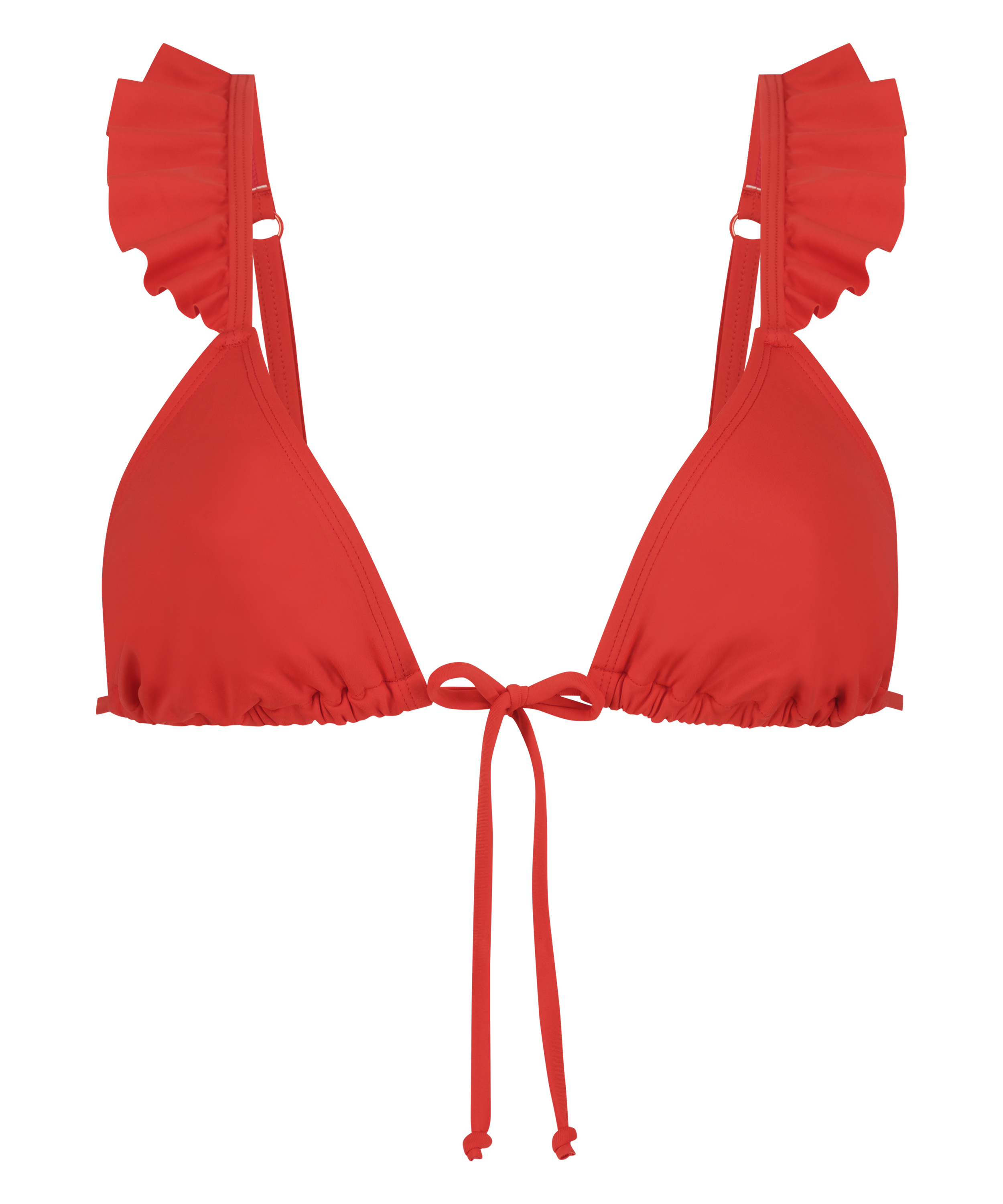Haut de bikini triangle Sardinia, Rouge, main