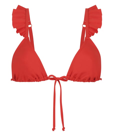 Haut de bikini triangle Sardinia, Rouge