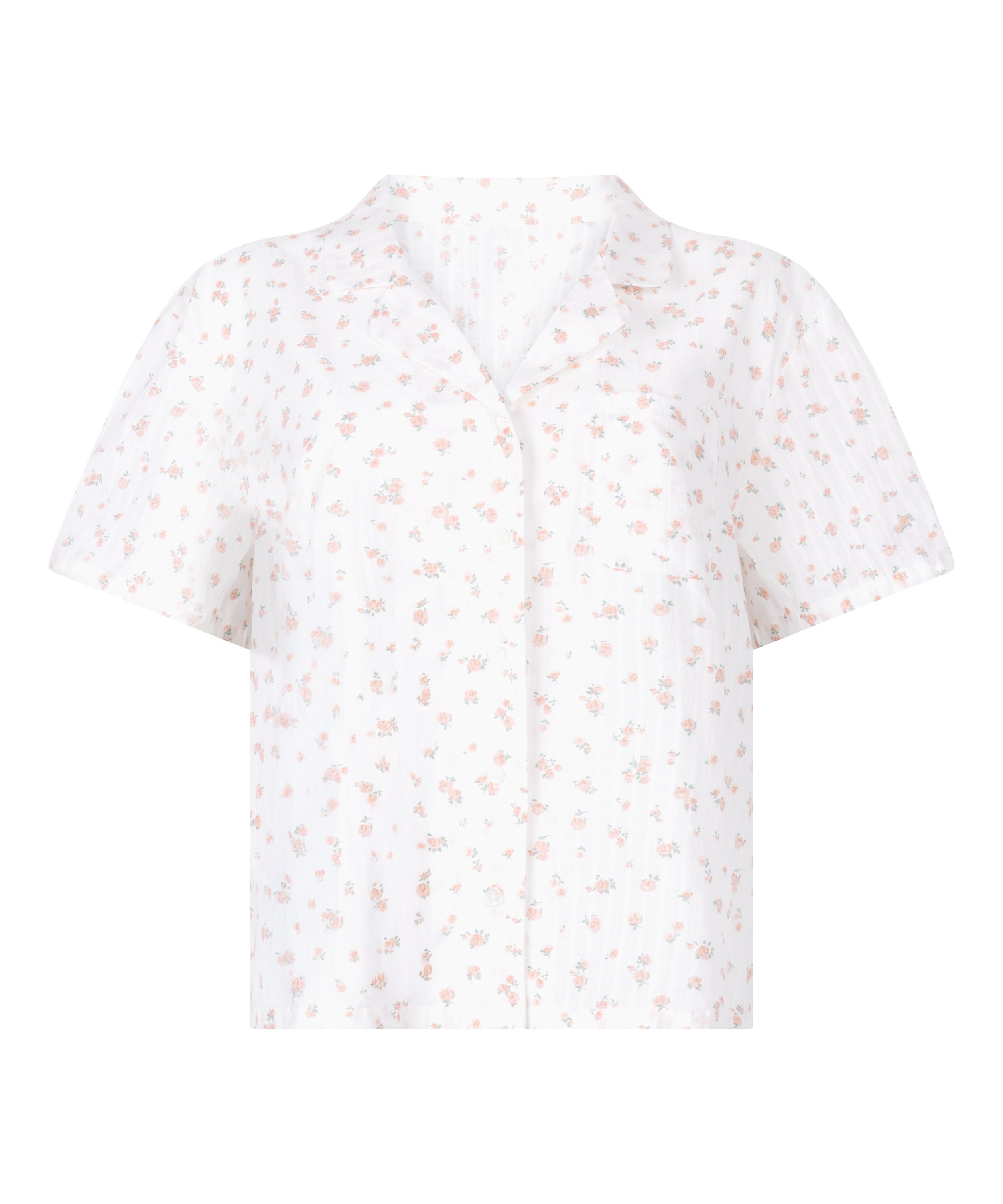 Veste de pyjama, Blanc, main