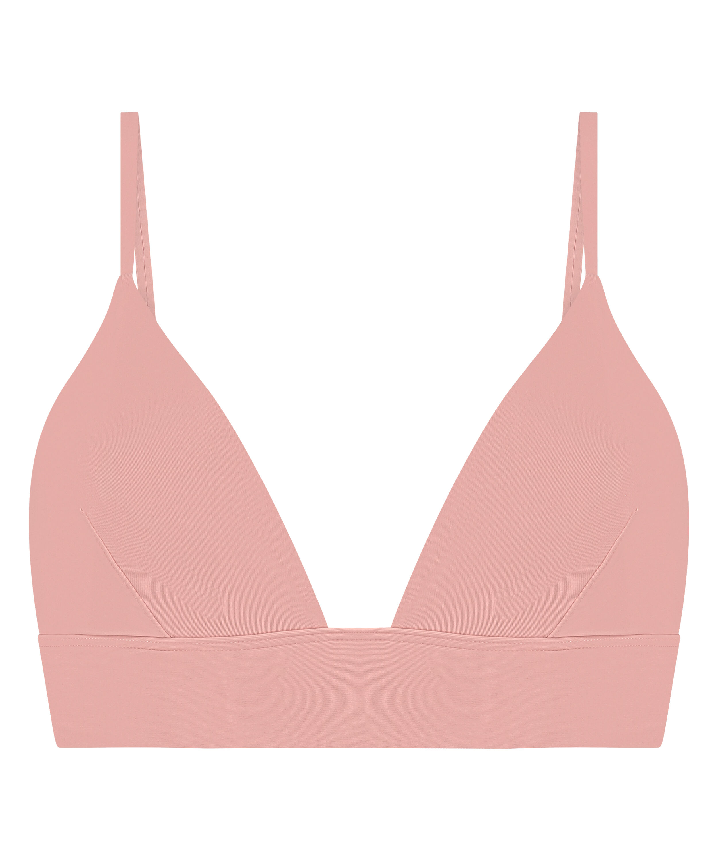 Triangel bralette Smooth, Roze