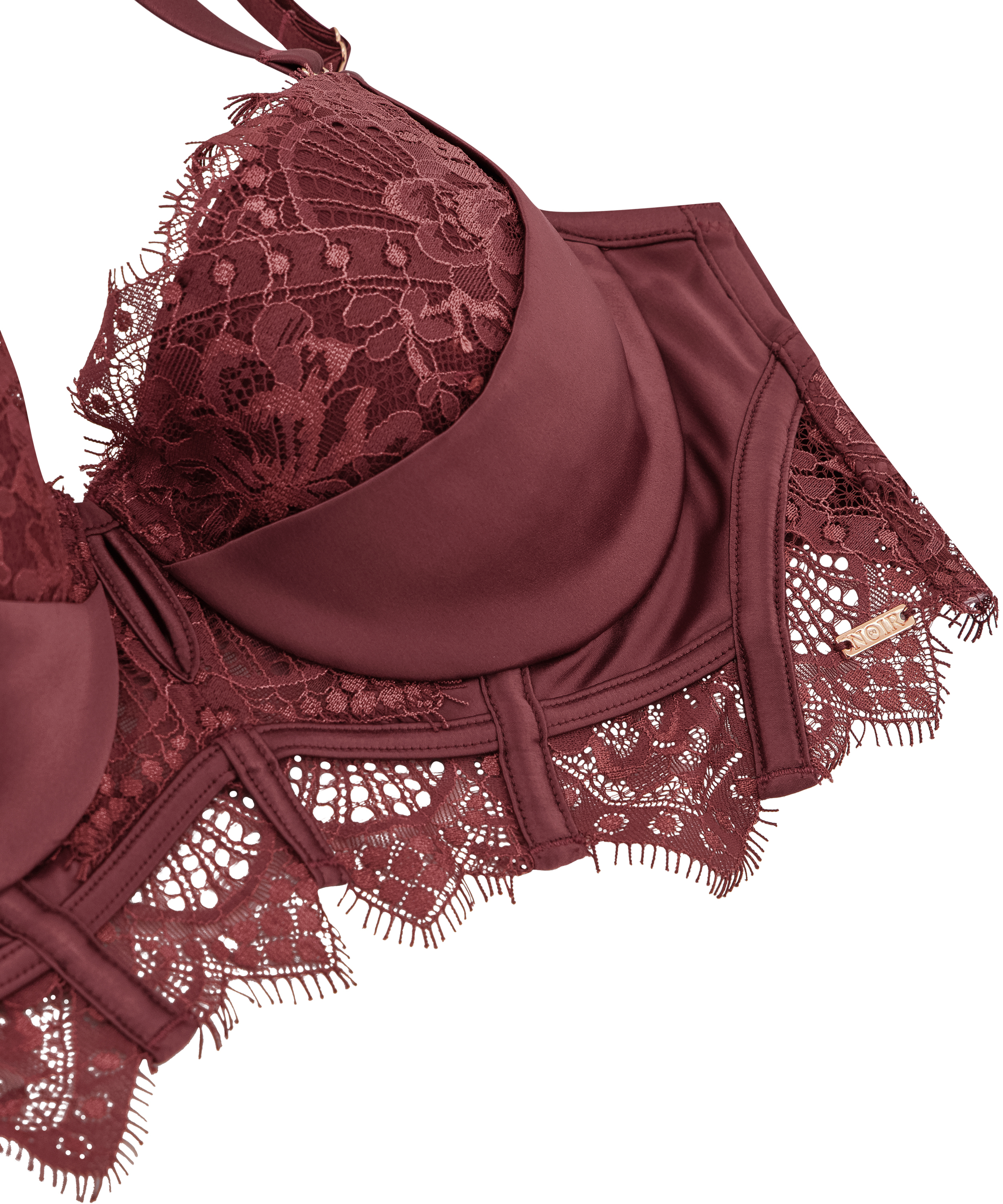 Voorgevormde longline beugel bh Zoe, Rood, main