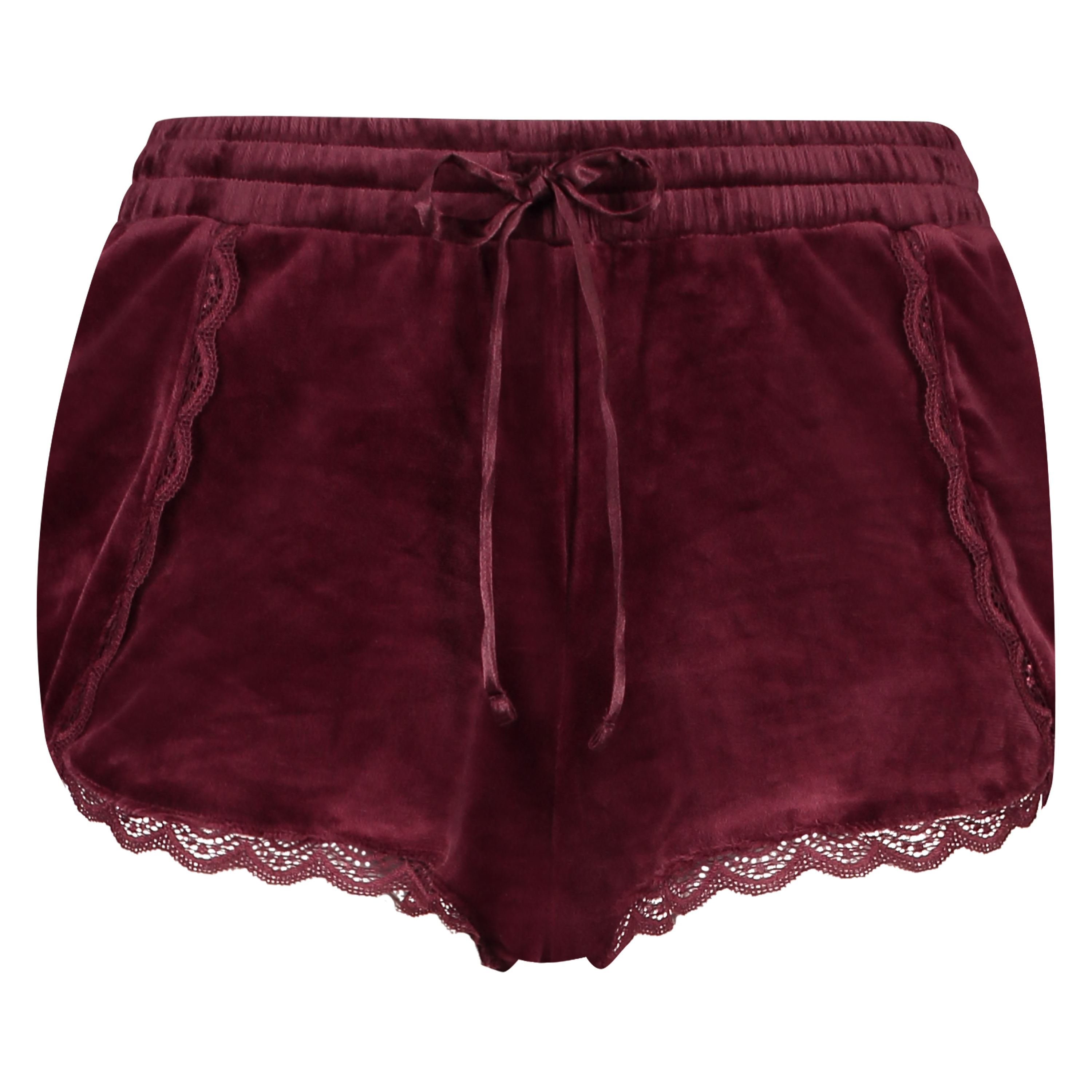 Pyjama short velours, Rood, main