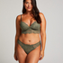 Soutien-gorge pr&eacute;form&eacute; sans armatures longline Shiloh, Vert