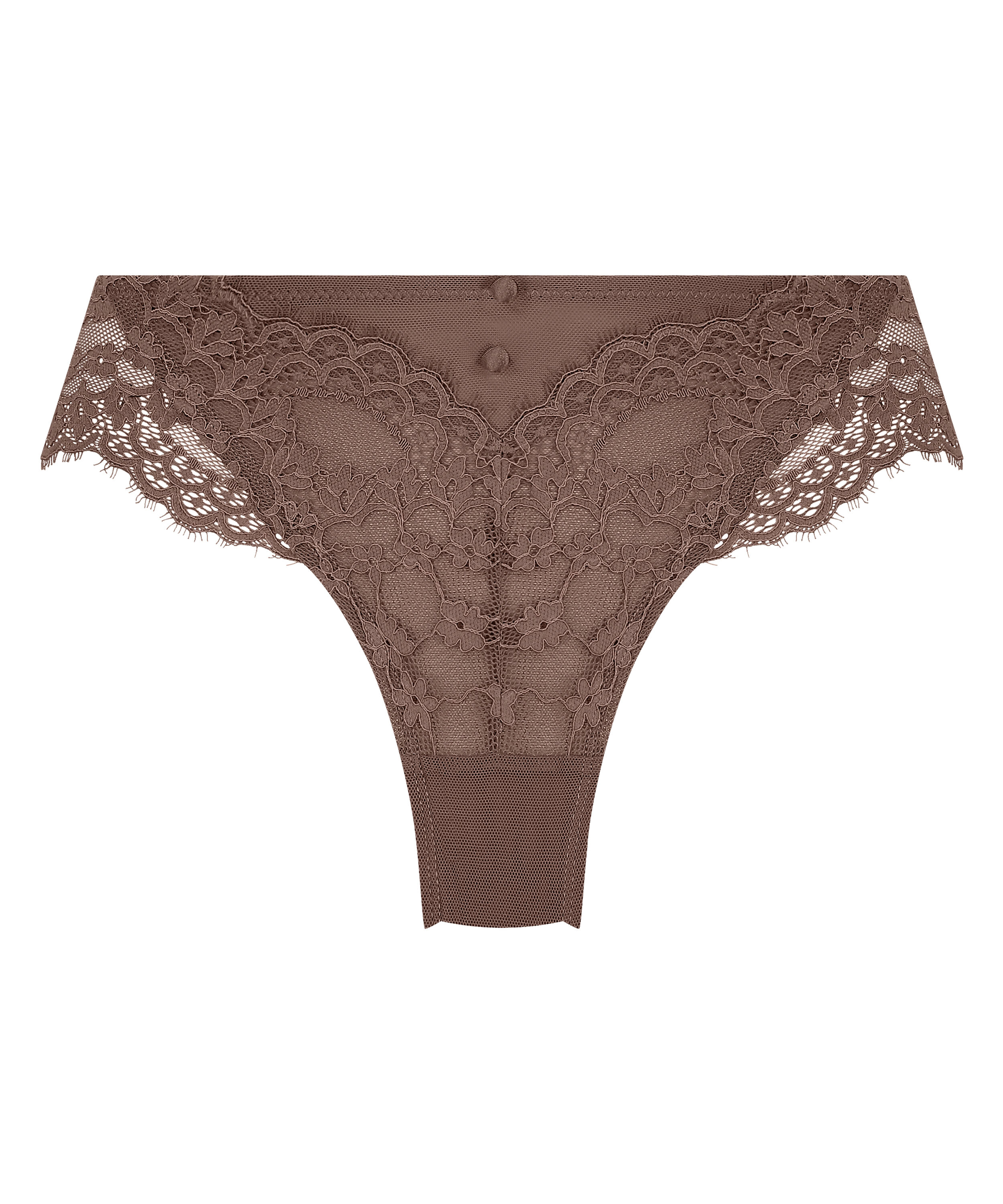 Slip br&eacute;silien Daisy, Brun