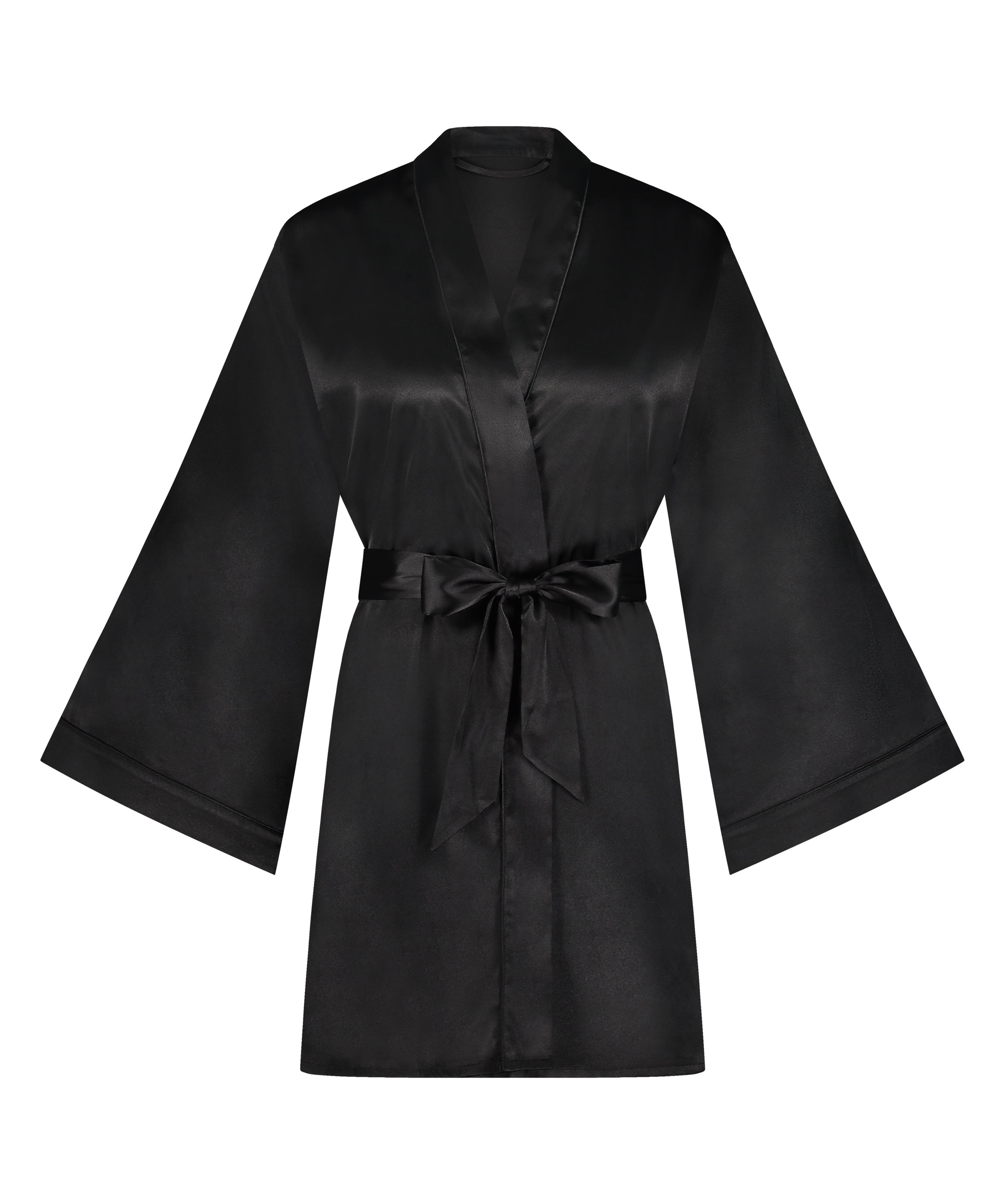 Kimono Satin, Noir, main