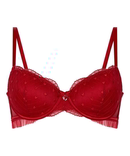 Cordelie Soutien-Gorge Armatures Rembourr&eacute;, Rouge