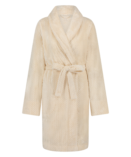 Peignoir Fleece, Blanc
