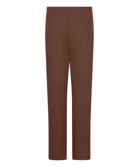 Pantalon Brushed Jersey, Brun