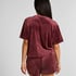 Shorts Velours Pocket, Rood