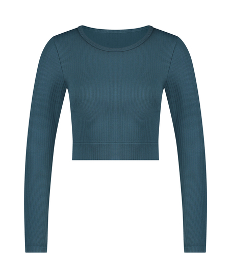HKMX Sport cropped top Seamless, Groen