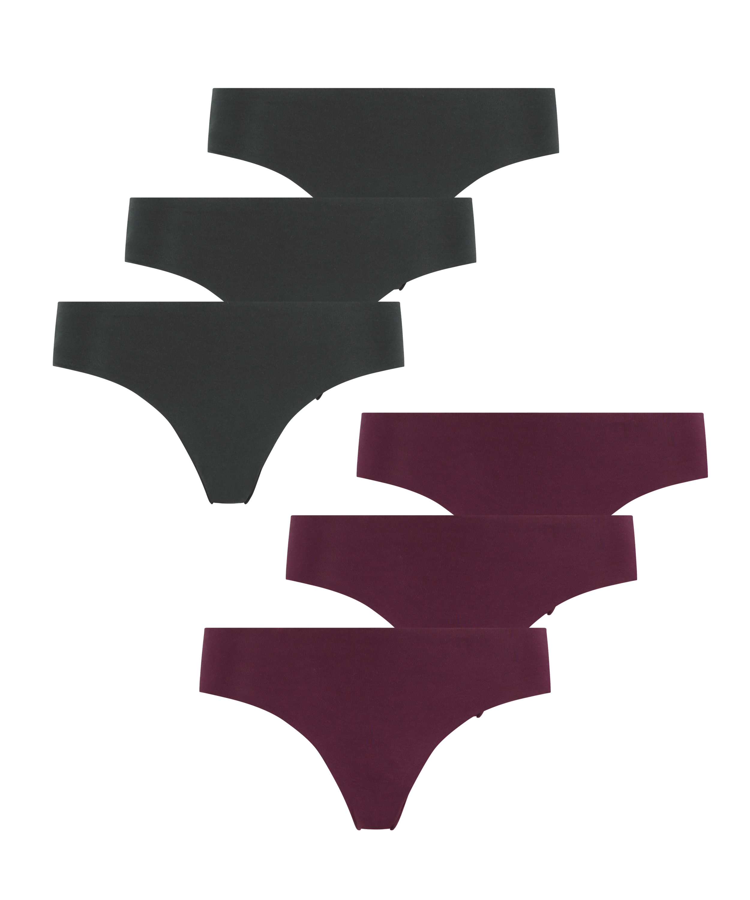 6-pack invisible brazilian Katoen, Blauw, main