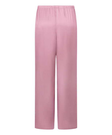 Pantalon de plage en satin, Rose