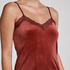 Cami top Velours Lace, Bruin