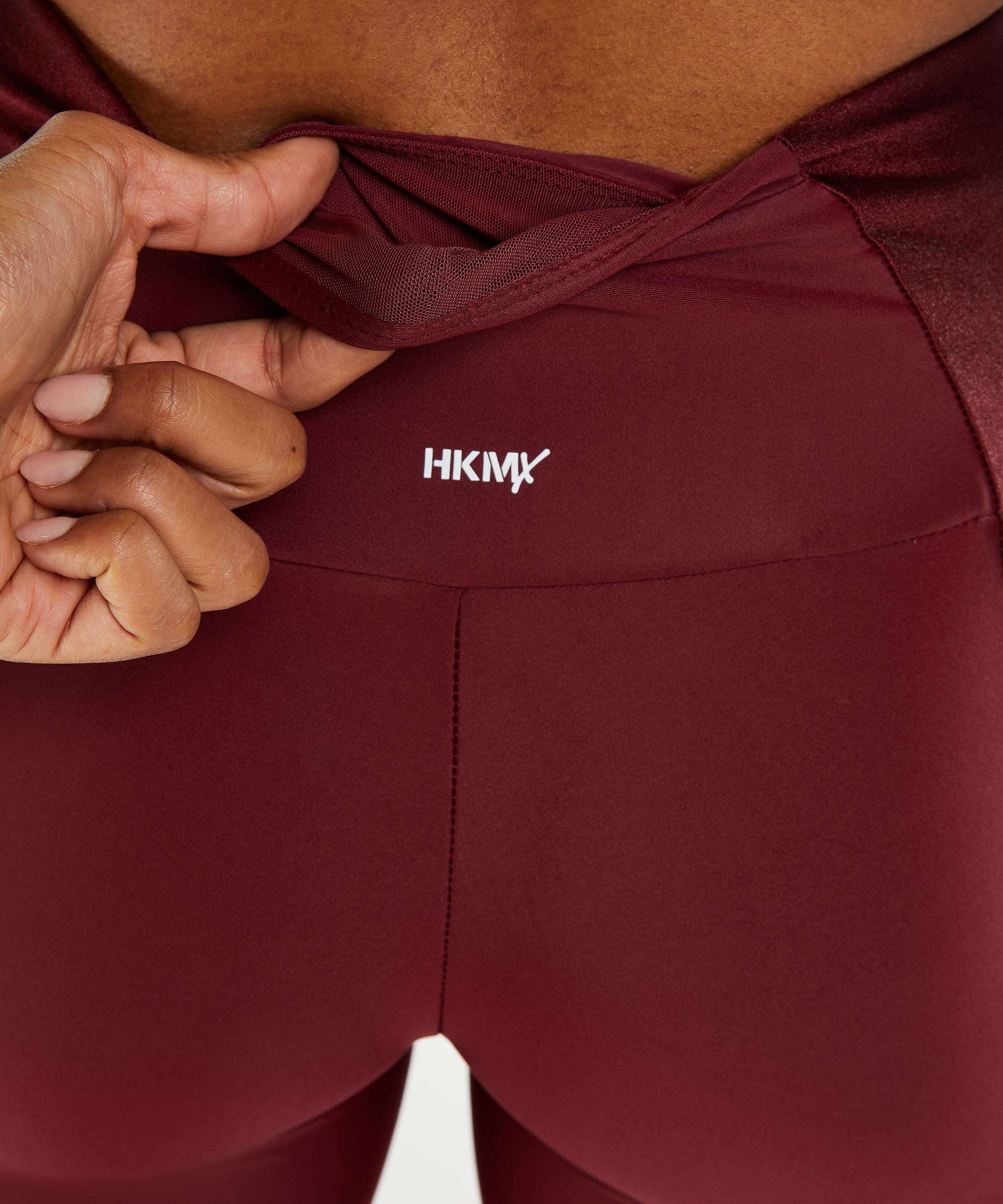 HKMX High waisted sport legging Shine On, Rood, main