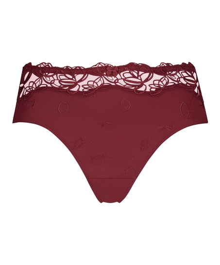 Slip taille haute Diva, Rouge