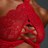 Soutien-gorge à armatures non-préformé col licou Eve, Rouge