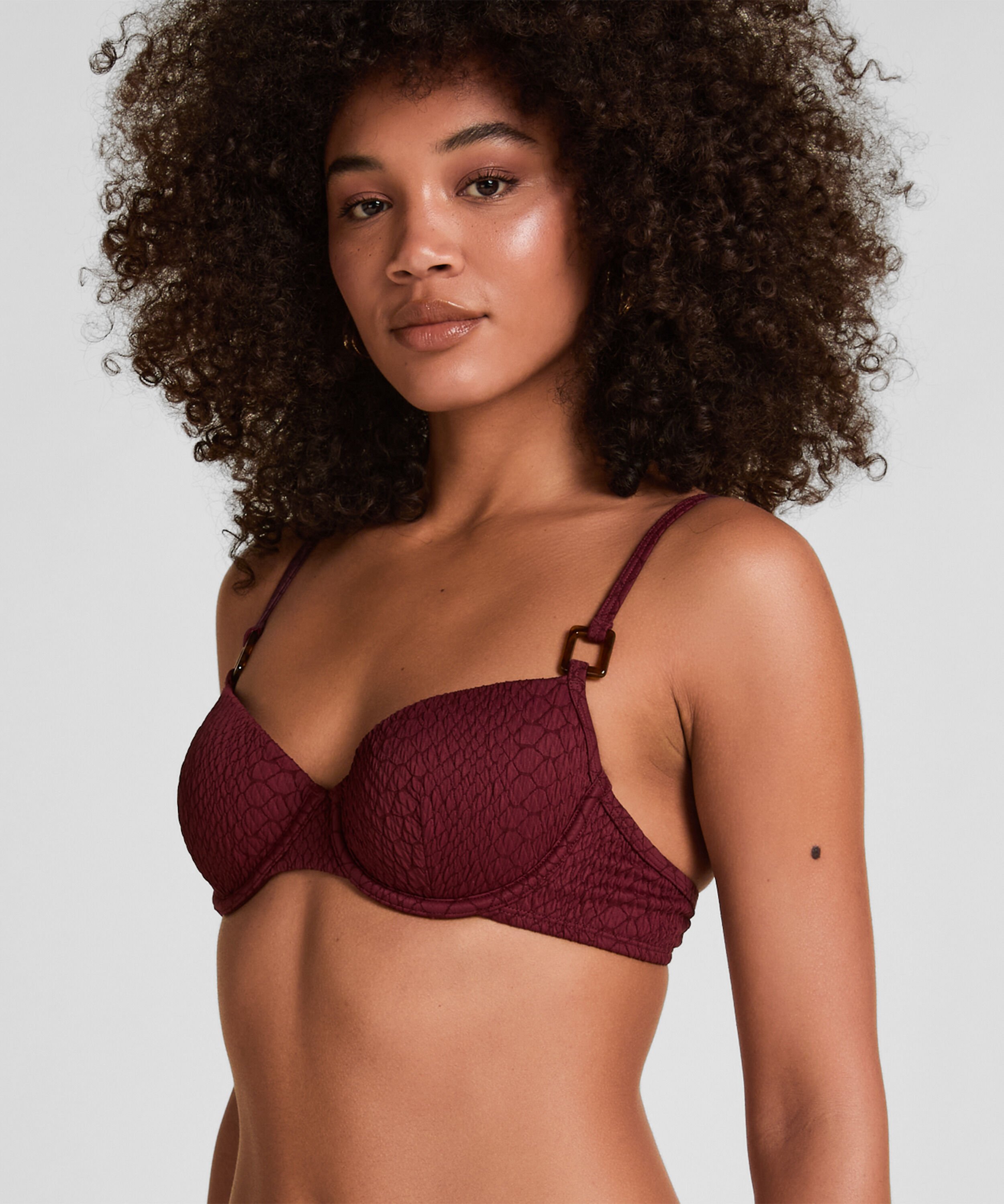 Haut de Bikini Rembourré à Armatures Aruba, Pourpre