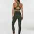HKMX High waisted sport legging print, Groen