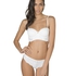 Soutien-gorge &agrave; armatures pr&eacute;form&eacute; longline Rose, Blanc