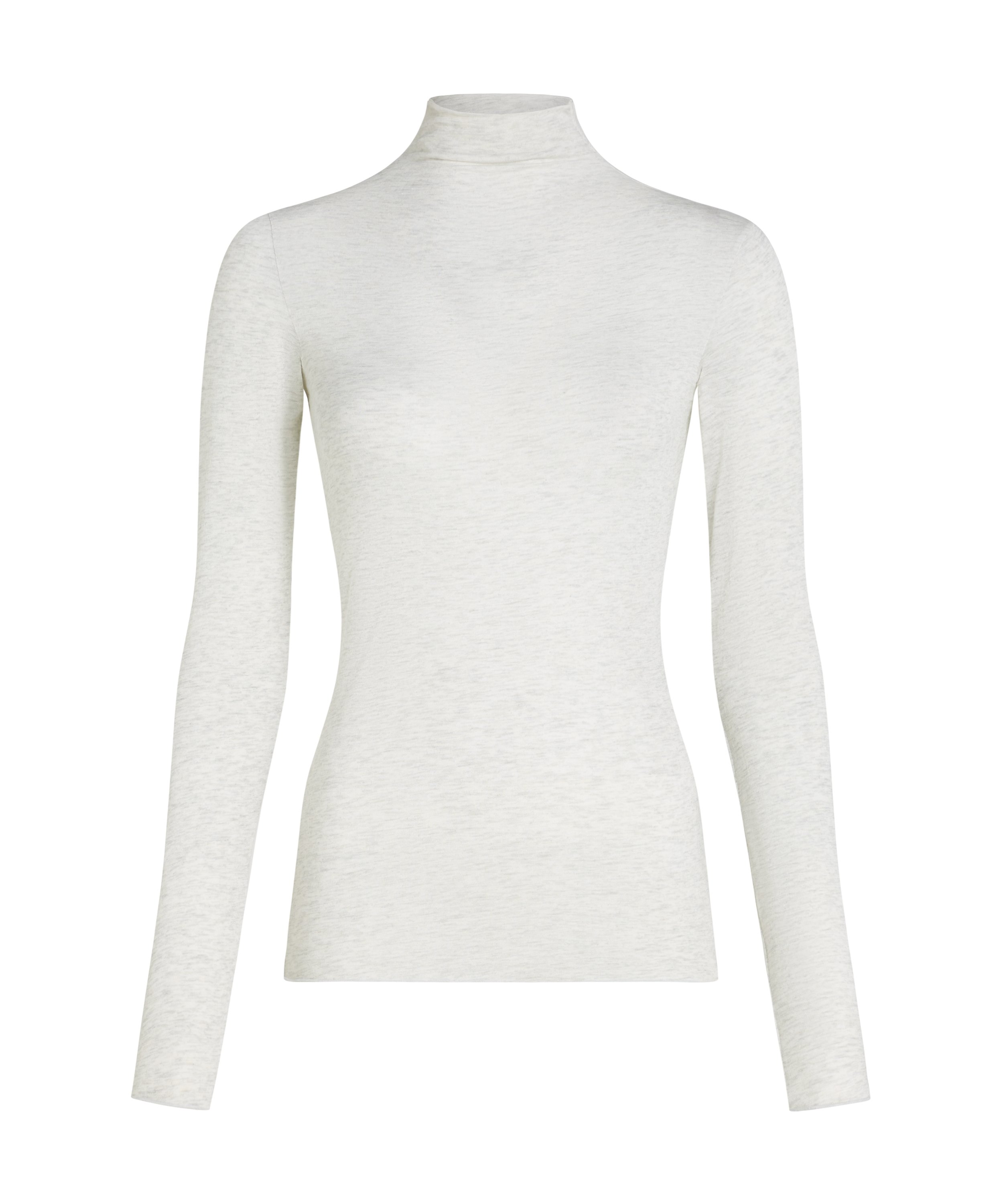super soft Turtleneck shirt met Cashmere, Grijs, main