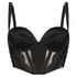 Soutien-gorge bustier à armatures préformé Nicole, Noir