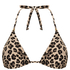 Triangel bikinitop Animalia, Bruin