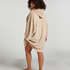 Snuggle Fleece Jurk Lounge, Beige