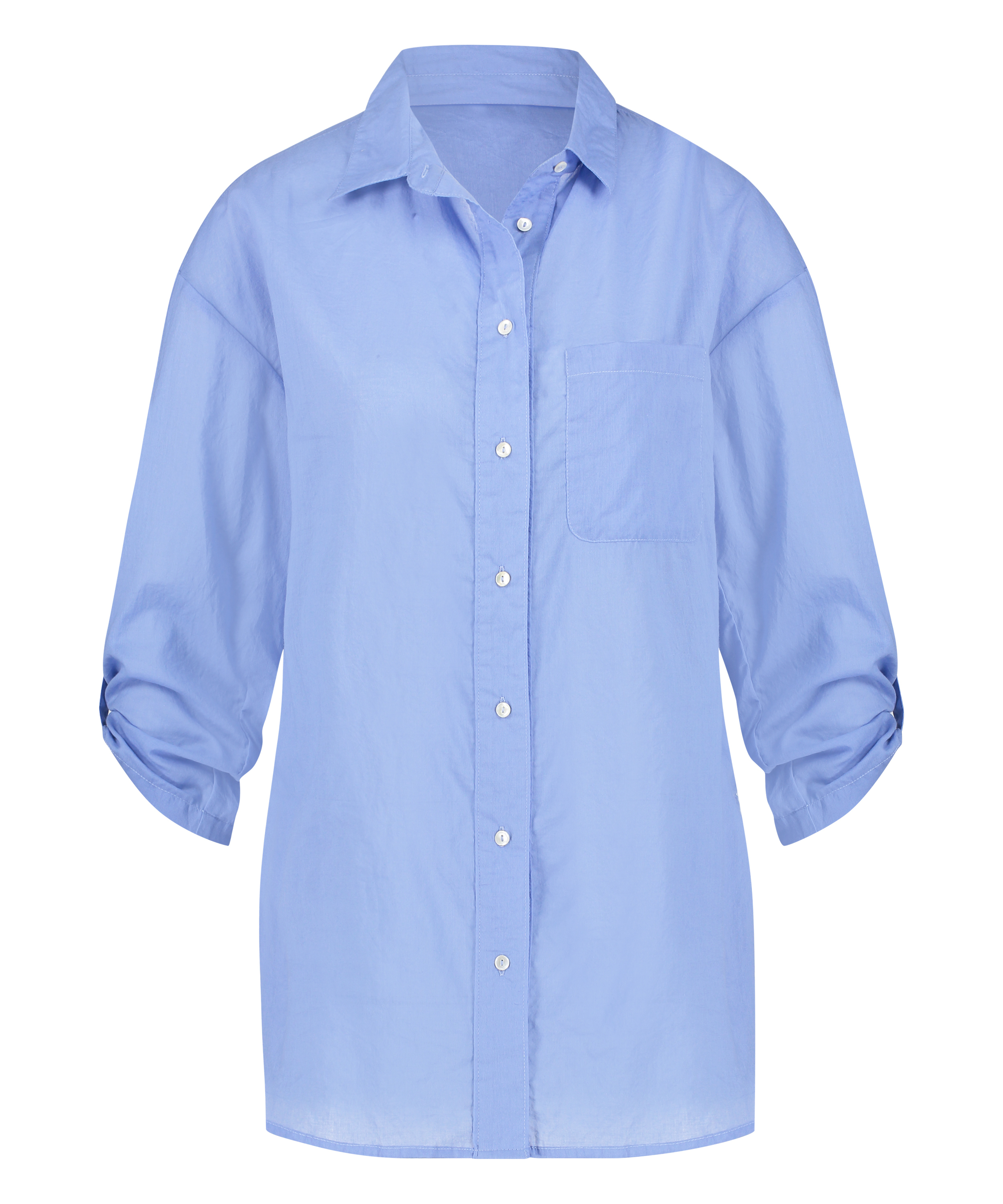 Strand blouse, Blauw, main