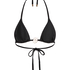 Triangel bikinitop Yucatan, Zwart