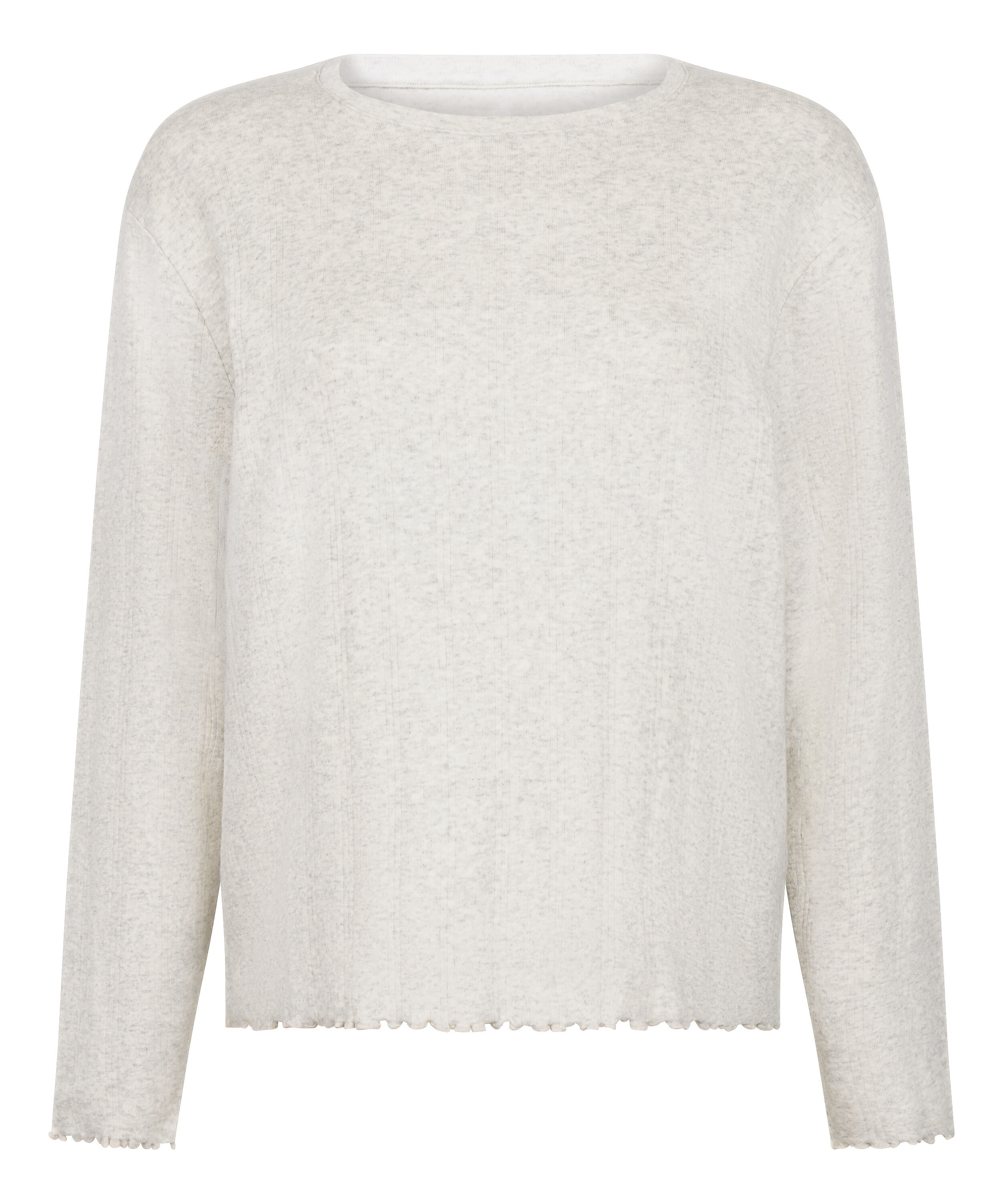 Pyjama Top Loose Pointelle, Grijs