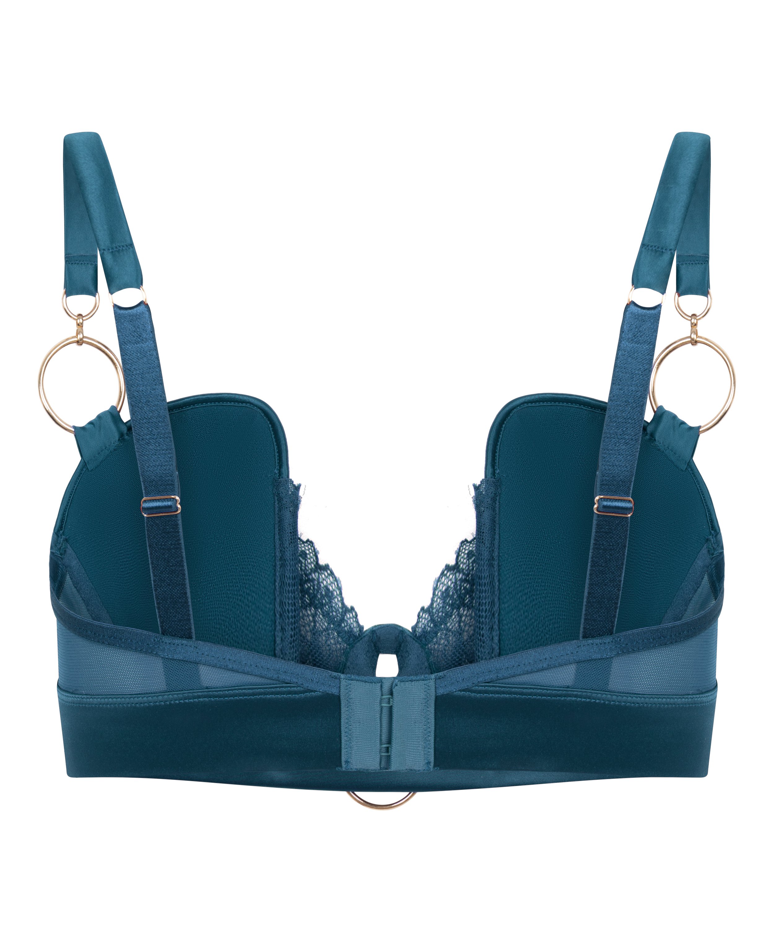 Soutien-gorge &agrave; armatures rembourr&eacute; longline Marjolein, Bleu, main