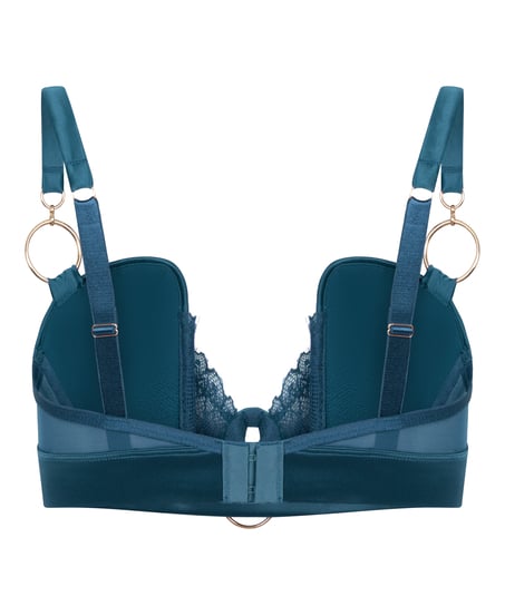 Soutien-gorge &agrave; armatures rembourr&eacute; longline Marjolein, Bleu