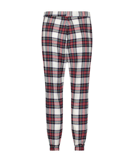 Pantalon de Pyjama Flanel, Blanc