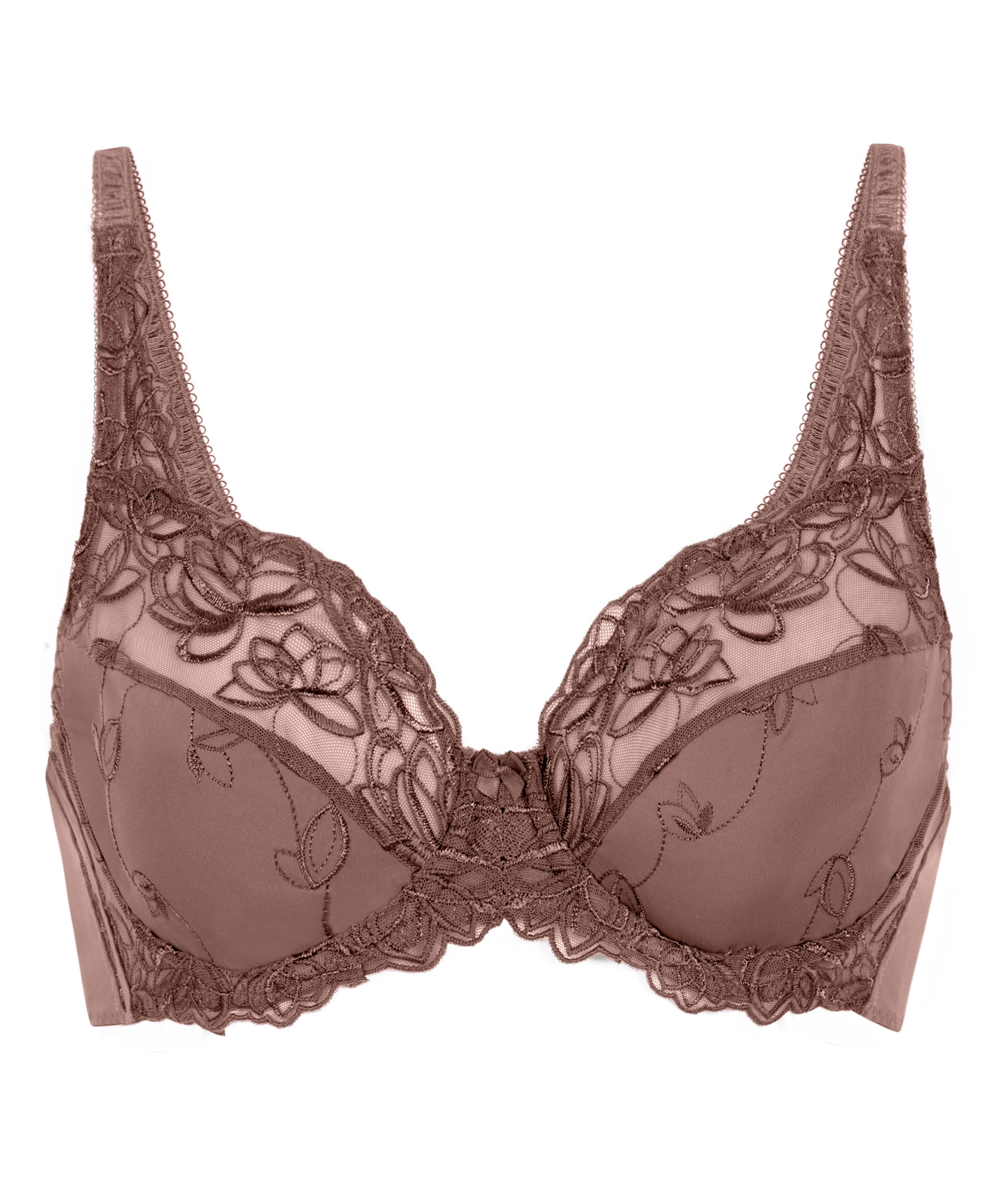 Soutien-gorge &agrave; armatures non-pr&eacute;form&eacute; Diva, Brun, main