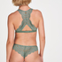 Halter bralette racerback, Groen