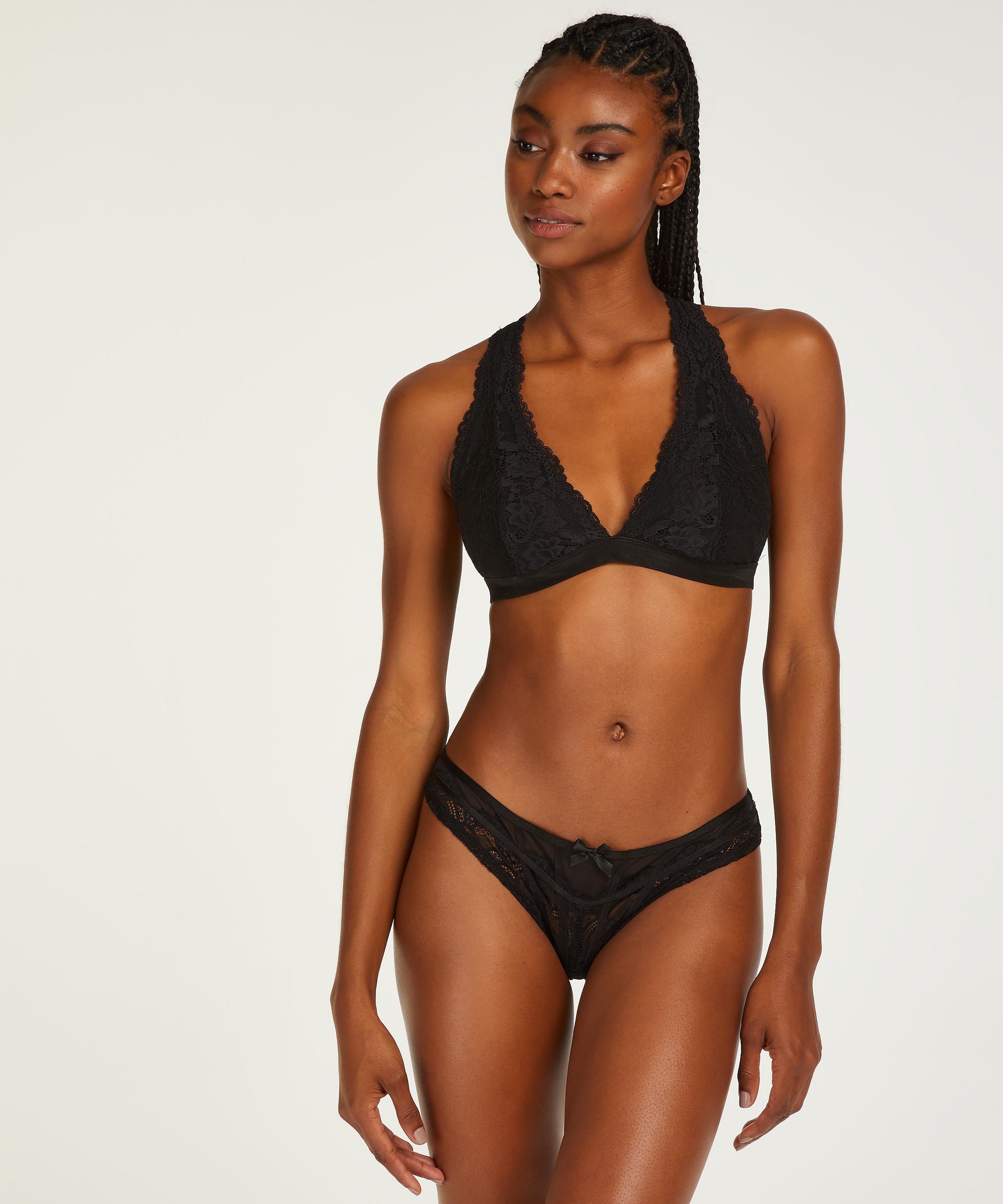 Hoog uitgesneden brazilian Arla, Zwart, main