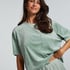 Top Velours Pocket, Groen
