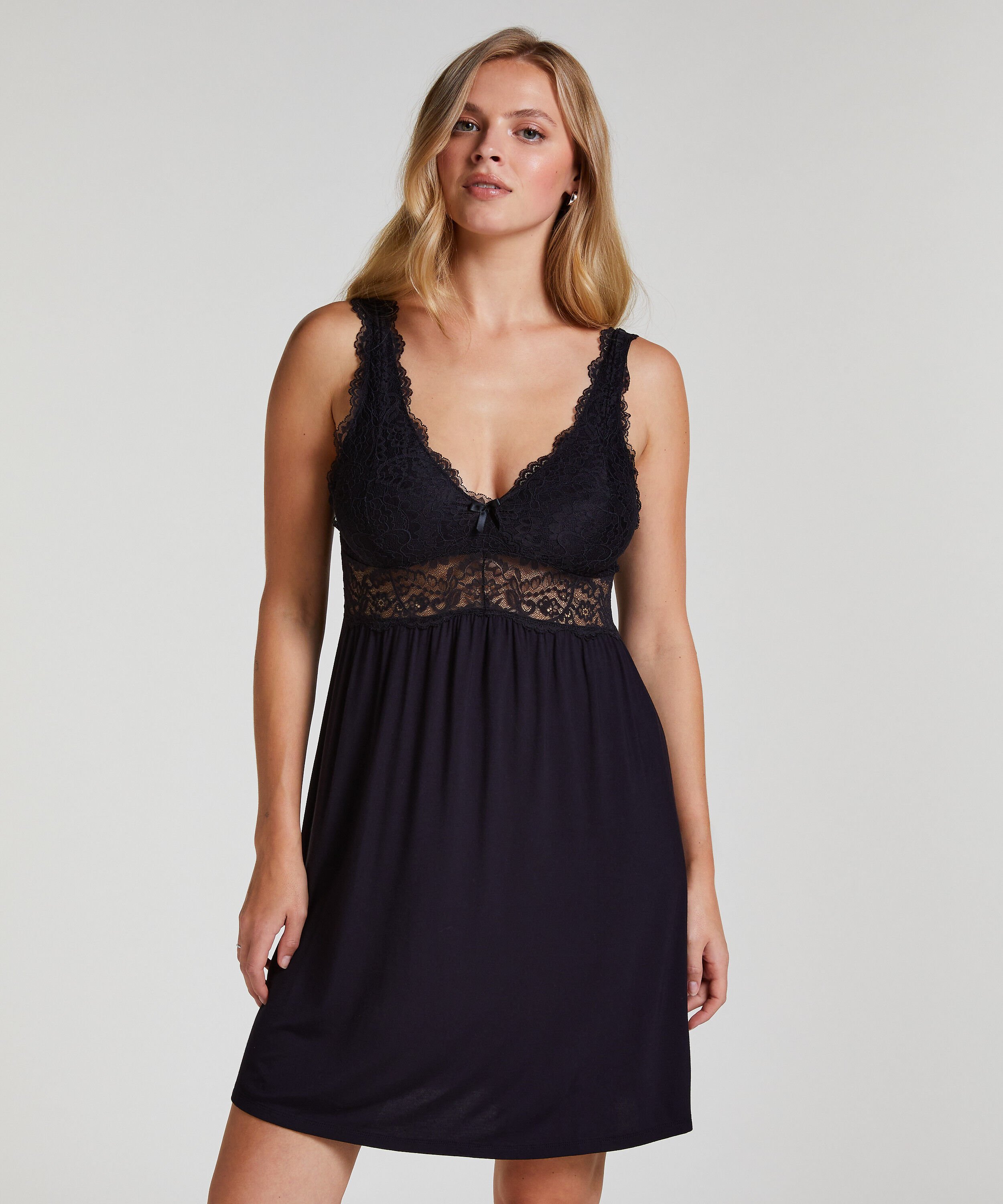 Slipdress Nora Lace, Zwart Slipdress Nora Lace, Zwart