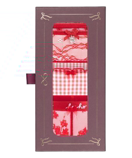 Cadeauset Kerst string, Rood