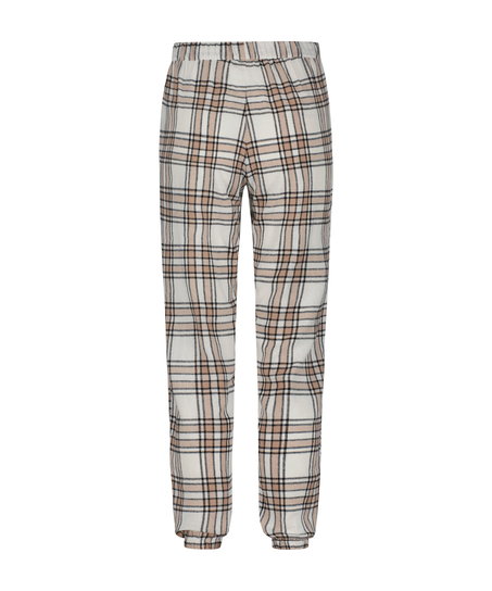 Pyjamabroek Flannel, Beige