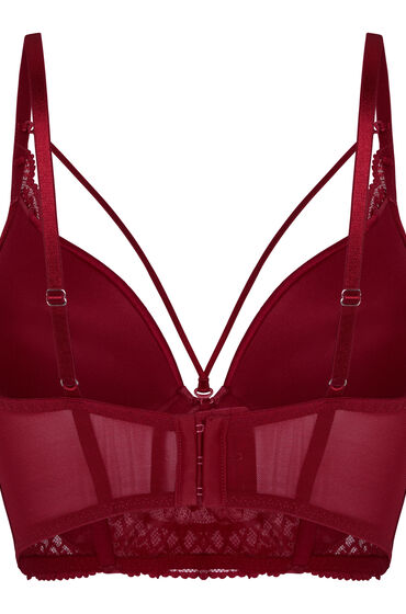 Hunkemöller Push-up Longline Bh Tosca Rood, foto 2