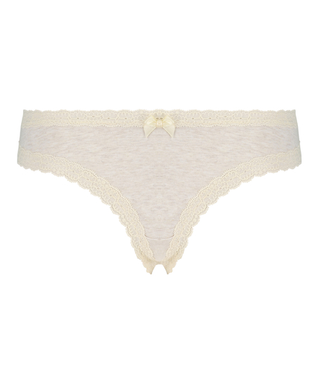 Slip brésilien coton, Beige