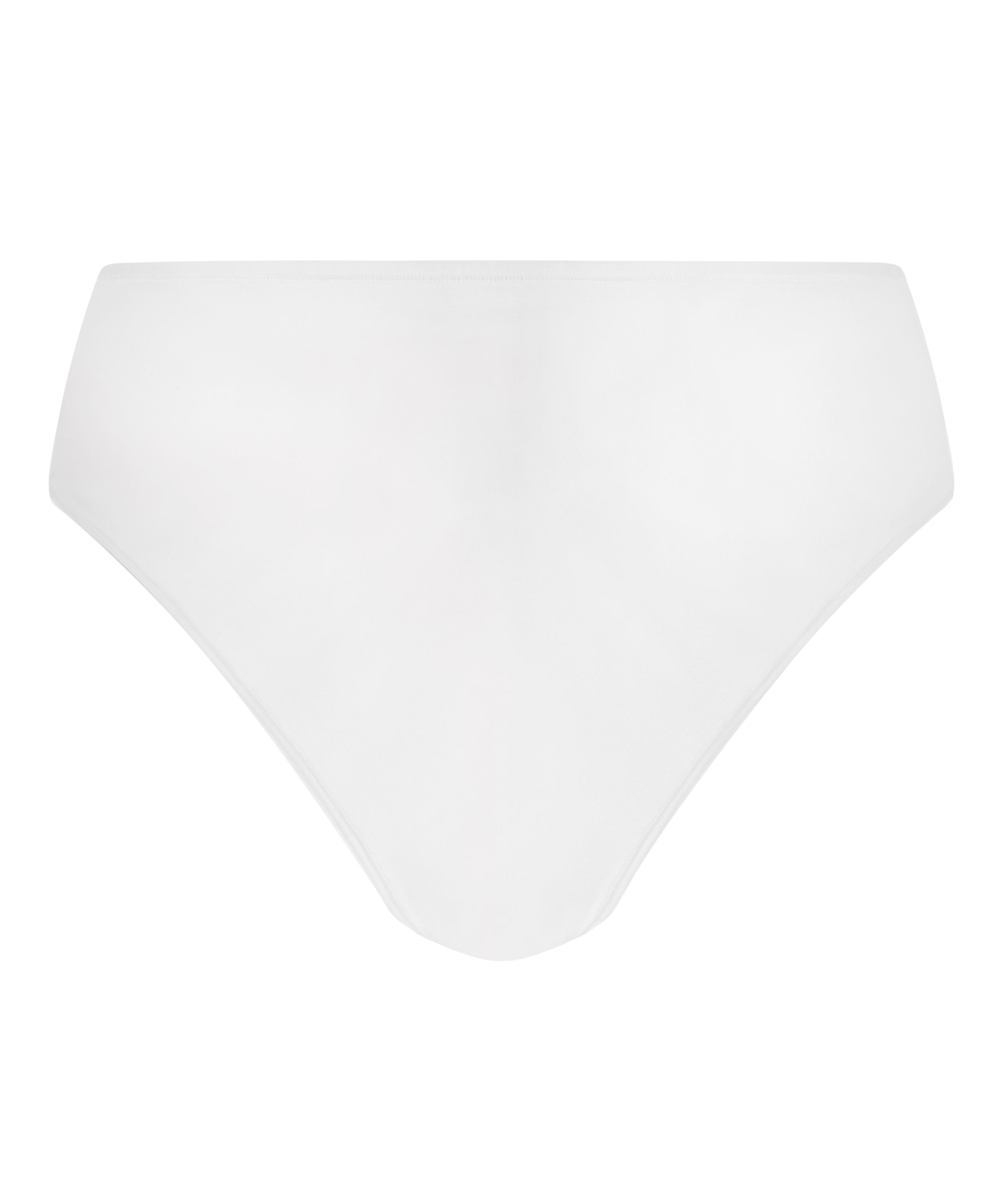 Culotte br&eacute;silienne jambe haute coton, Blanc, main