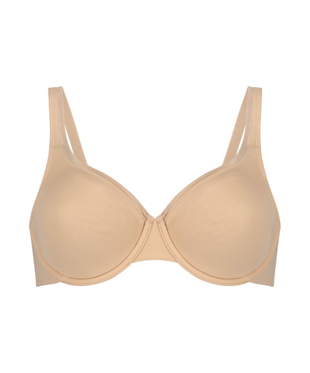 Soutien-gorge à armatures non-préformé Satin fleece, Beige