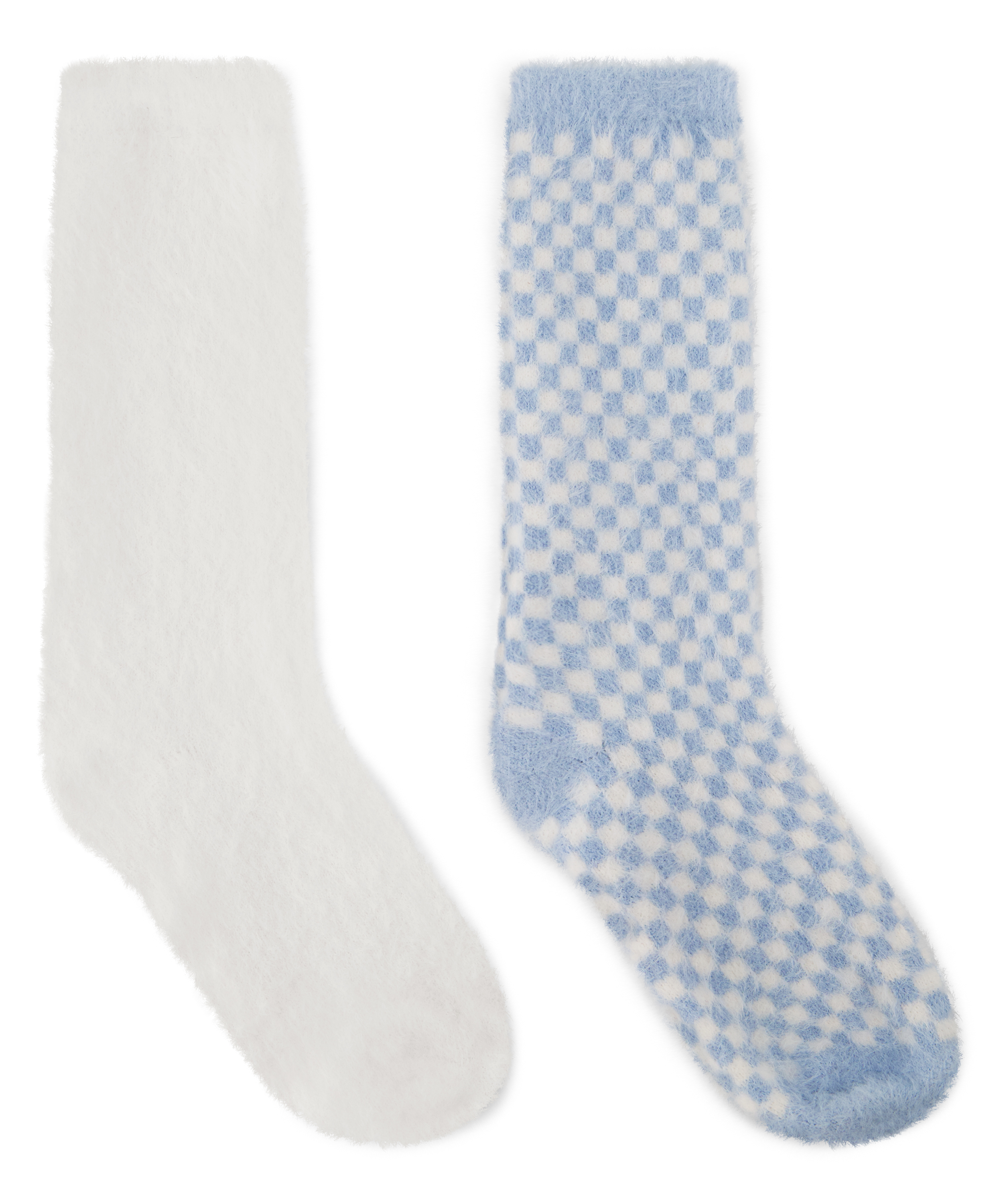 2 paar sokken Cosy, Blauw, main