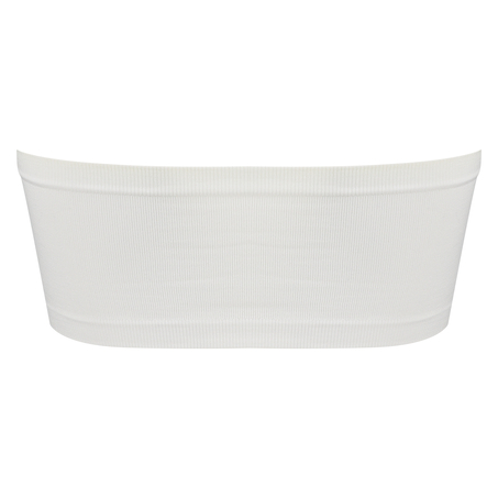 Naadloze bandeau top, Wit